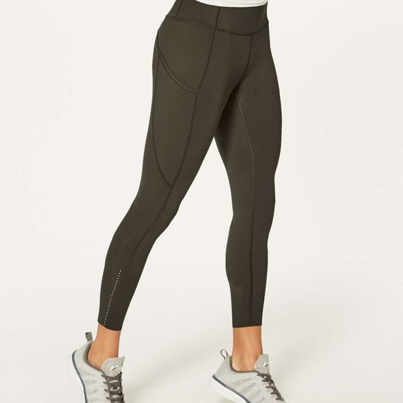 army green lulu leggings